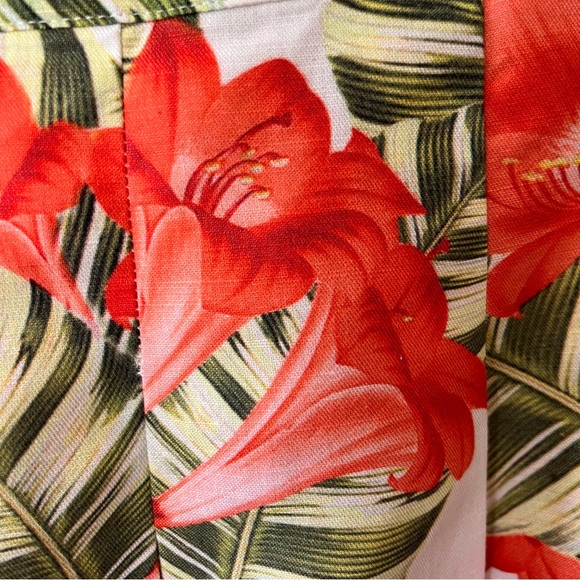 Talbots Floral Pleated A-Line Floral Skirt - Size 6P - Picture 6 of 11